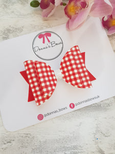 Red Gingham Bow