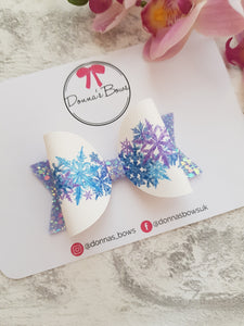 Frozen Snowflake Bow