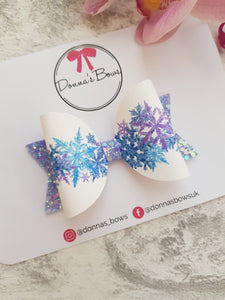 Frozen Snowflake Bow