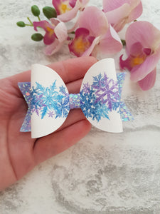 Frozen Snowflake Bow