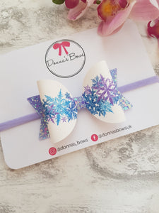 Frozen Snowflake Bow