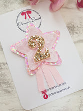 Load image into Gallery viewer, Pink Star Birthday Badge
