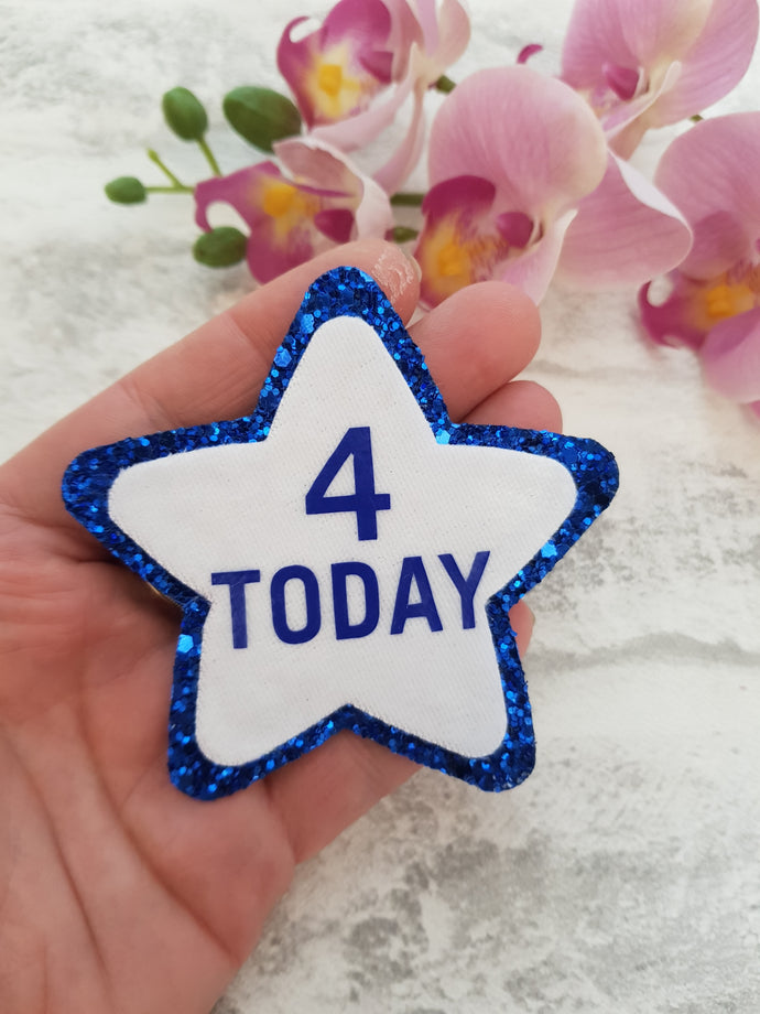 Blue Birthday Badge