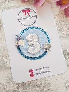 Snowflake Birthday Badge