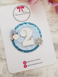 Snowflake Birthday Badge