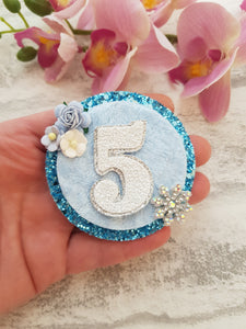 Snowflake Birthday Badge