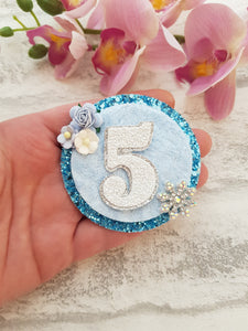 Snowflake Birthday Badge