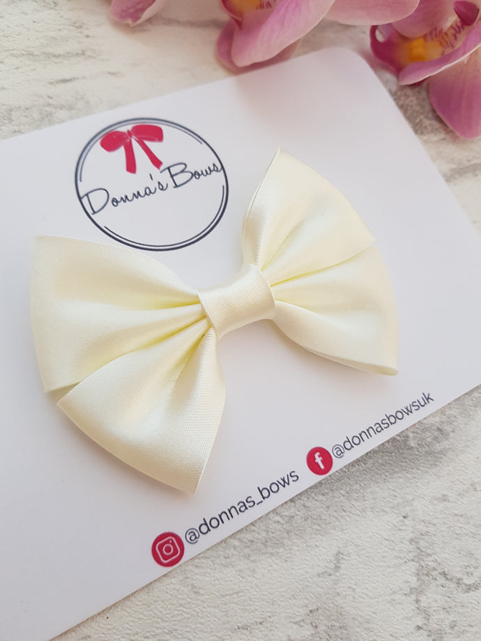 Ivory Satin Bow