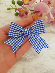 Cotton Gingham Bow