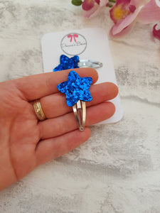 Royal Blue Star Clips