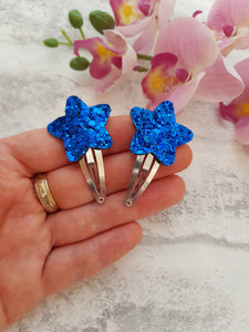 Royal Blue Star Clips