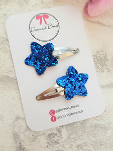 Royal Blue Star Clips