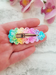 Glitter Effect Snap Clips