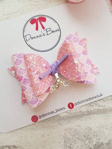 Mermaid Tail Charm Bow