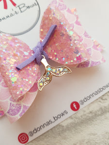 Mermaid Tail Charm Bow