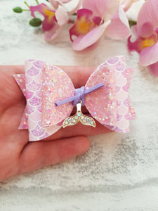 Mermaid Tail Charm Bow