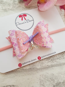 Mermaid Tail Charm Bow