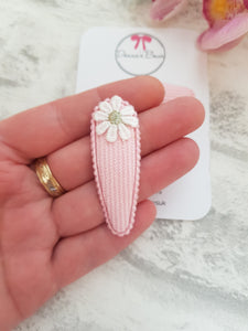 Pink Flower Clips