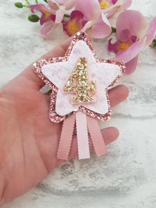 Dusky Pink Star Birthday Badge