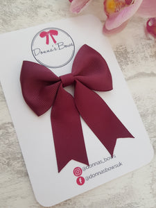 Burgundy Sailor Bow