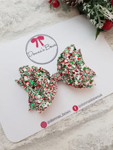 Load image into Gallery viewer, Festive Glitter Hairbow
