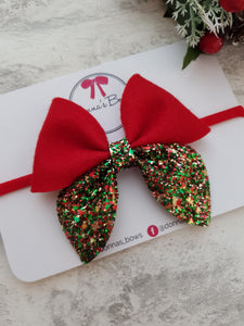 Christmas Sailor Bow