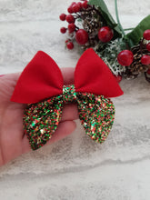 Load image into Gallery viewer, Christmas Sailor Bow
