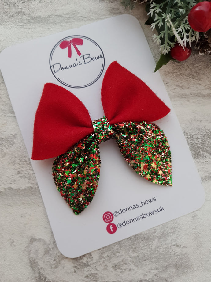 Christmas Sailor Bow