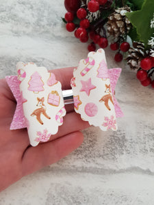 Pink Christmas Bow