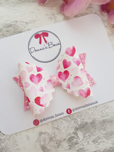 Pink Heart Bow