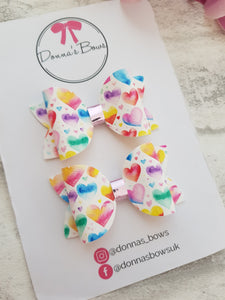 Colourful Heart Pigtails