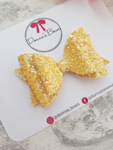 Load image into Gallery viewer, Yellow Glitter Bow
