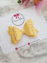Load image into Gallery viewer, Yellow Glitter Bow
