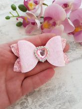 Load image into Gallery viewer, Pink Heart Bow
