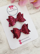 Load image into Gallery viewer, Burgundy Glitter Pigtails
