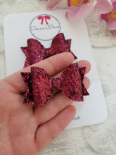 Load image into Gallery viewer, Burgundy Glitter Pigtails
