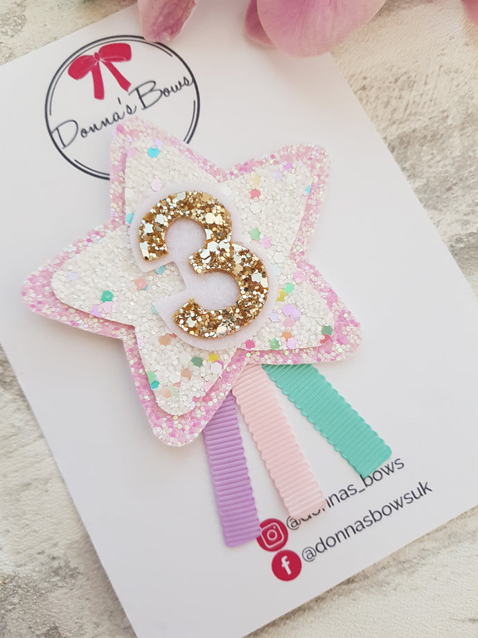 Colourful Rosette Birthday Badge