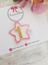 Load image into Gallery viewer, Star Birthday Clip
