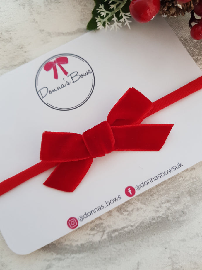 Hand-Tied Velvet Band