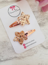 Load image into Gallery viewer, Rose Gold Star Clips
