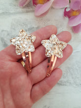 Load image into Gallery viewer, Rose Gold Star Clips
