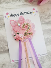 Load image into Gallery viewer, Butterfly Birthday Badge
