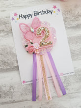 Load image into Gallery viewer, Butterfly Birthday Badge
