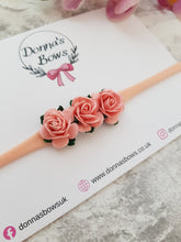 Load image into Gallery viewer, Peach Roses Babyband
