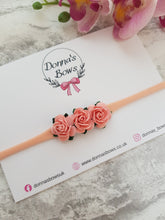 Load image into Gallery viewer, Peach Roses Babyband
