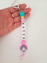 Load image into Gallery viewer, Personalised Rainbow Bag Charm
