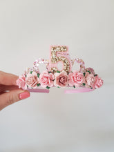 Load image into Gallery viewer, Dusky Pinks Birthday Tiara
