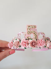 Load image into Gallery viewer, Dusky Pinks Birthday Tiara
