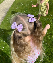 Load image into Gallery viewer, Lilac Ribbon Pogtails
