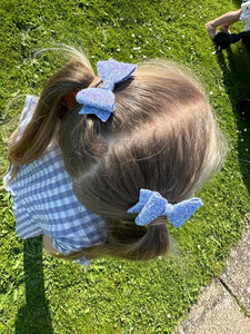 Lilac Pigtail Bows